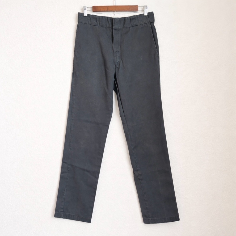 Dickies 874 Original Fit Gray Work Pants 30x34 Straight Leg Classic